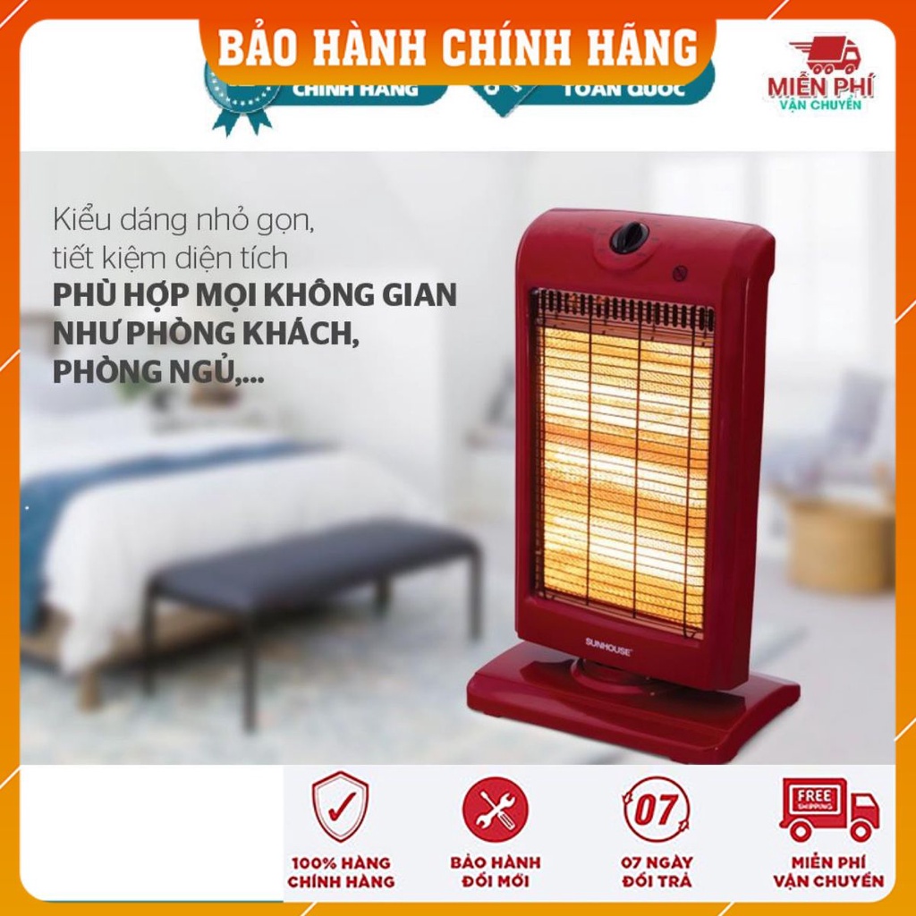 Đèn Sưởi 3 Bóng Sunhouse SHD7016, Máy Sưởi Sunhouse SHD7016, Tốc Độ Làm Ấm Nhanh, Tỏa Nhiệt Đều - TN Shop