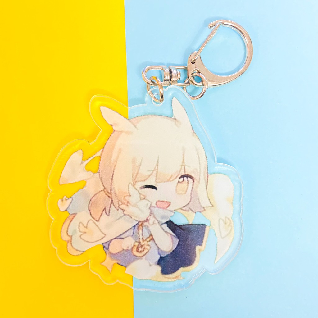 ( Mica trong acrylic ) Móc khóa SKY CHILDREN OF THE LIGHT VER VÀNG quà tặng xinh xắn dễ thương in hình anime chibi