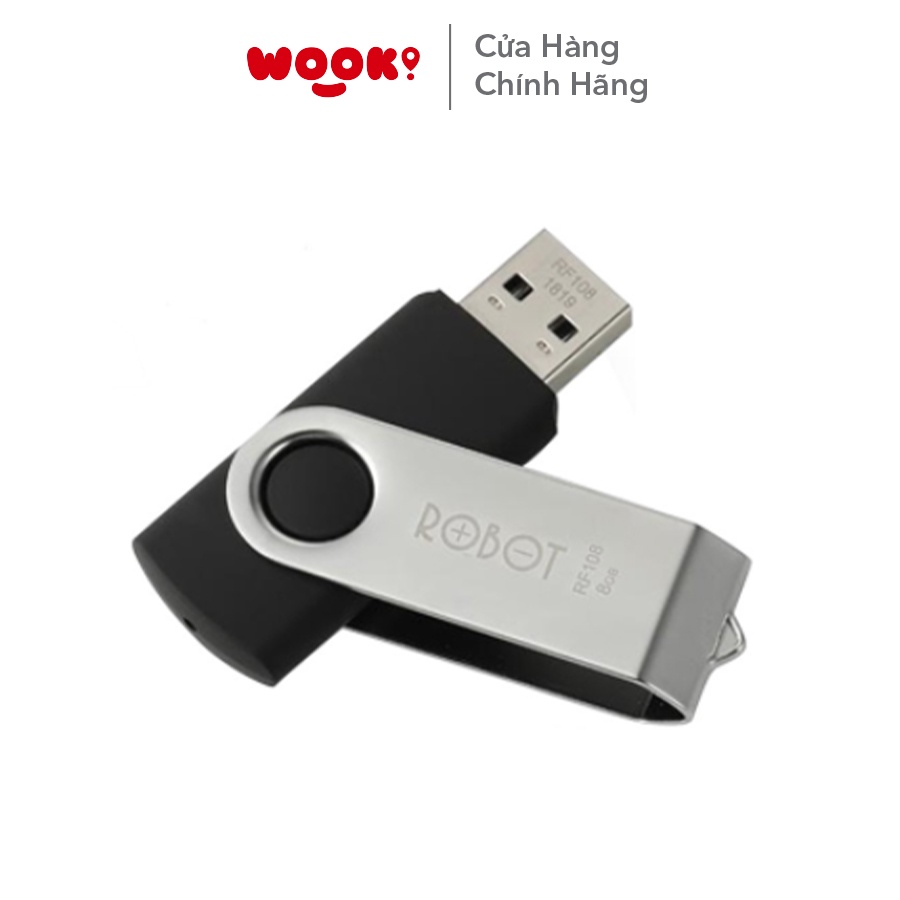 USB 2.0 8GB 16GB ROBOT RF108/RF116 Siêu Nhẹ Kết Nối Nhanh Tốc Độ Ghi Đọc Nhanh Hàng Chính Hãng Bảo Hành 12 Tháng 1 Đổi 1