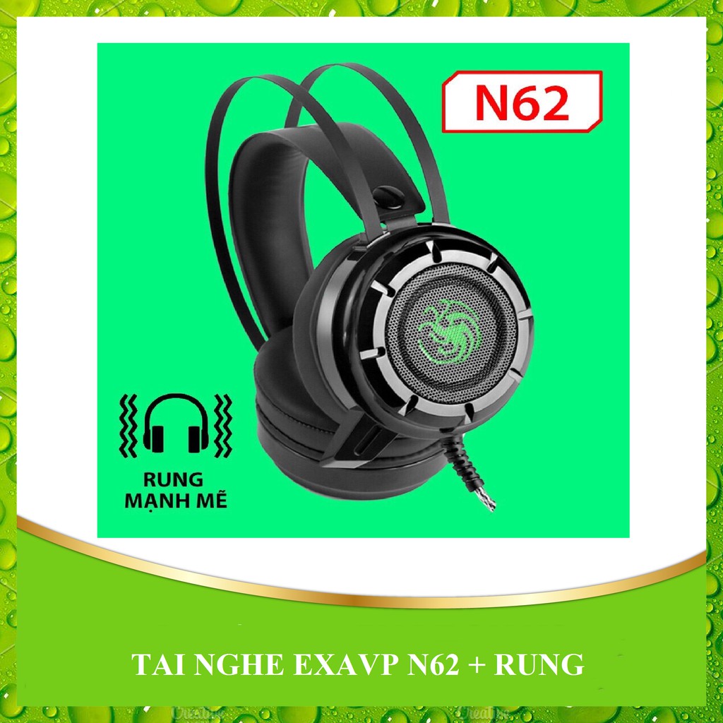 [Mã ELORDER5 giảm 10K đơn 20K] TAI NGHE EXAVP N62 + RUNG | BigBuy360 - bigbuy360.vn