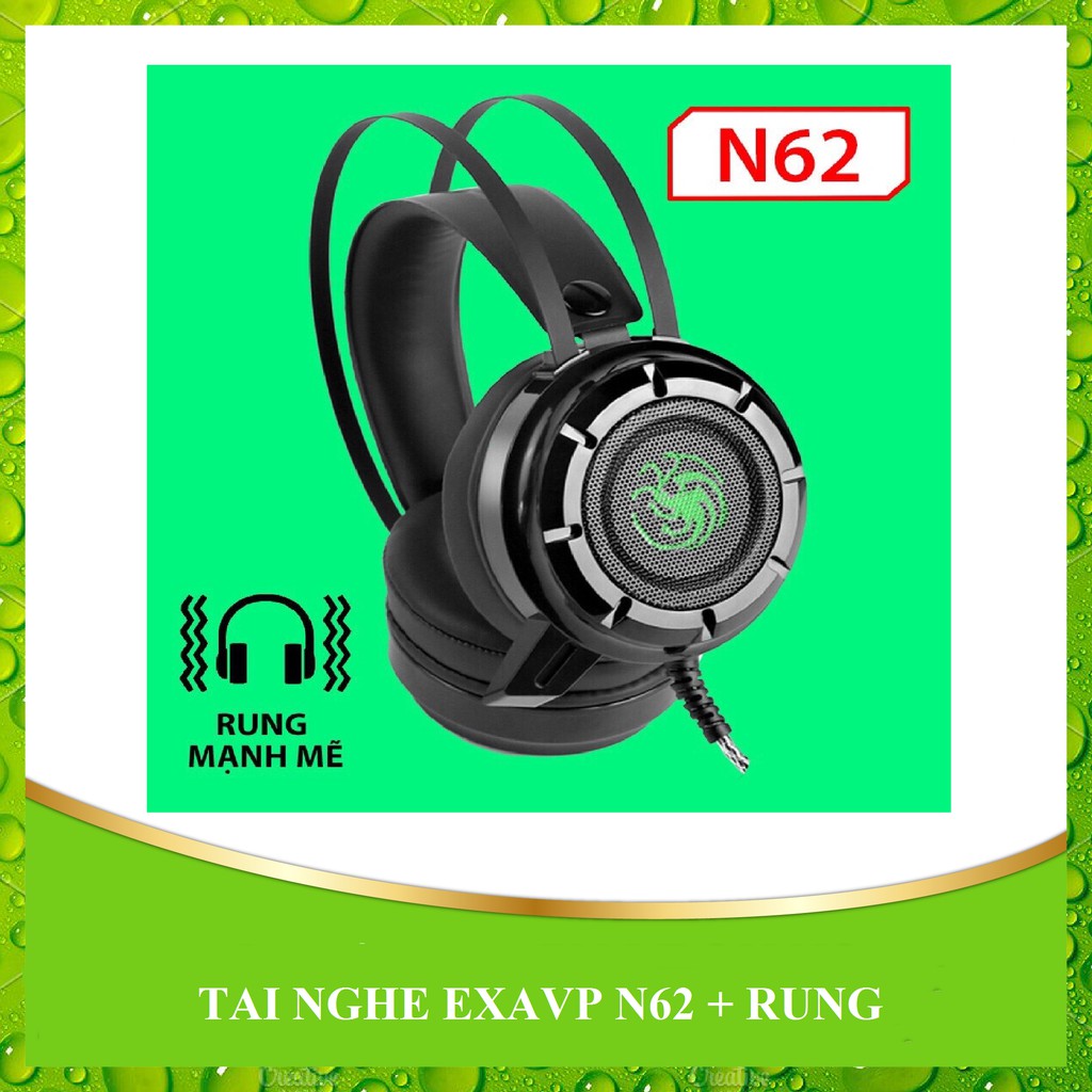 [Mã ELORDER5 giảm 10K đơn 20K] TAI NGHE EXAVP N62 + RUNG