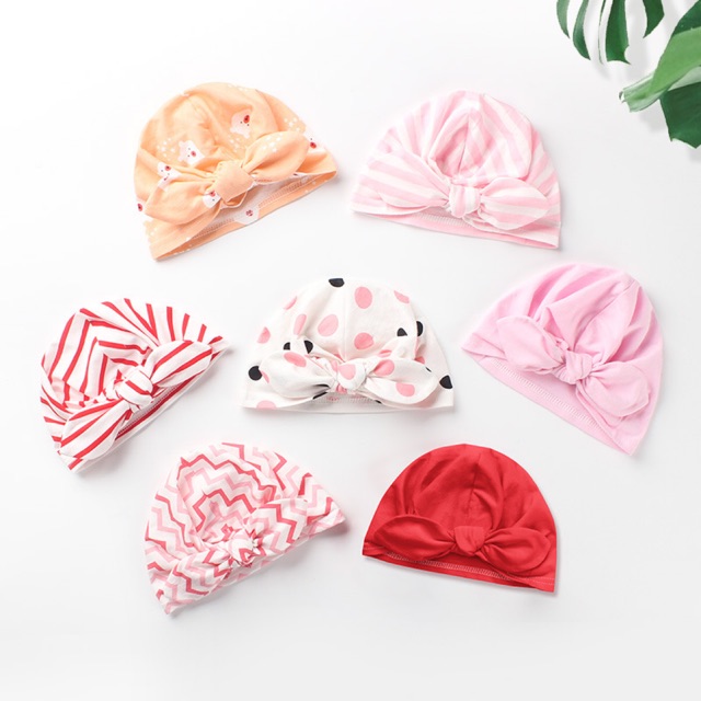 Turban cho bé gái 0-15 tháng tuổi