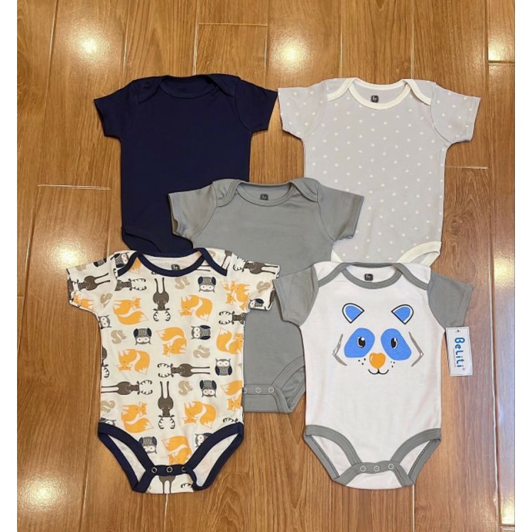 (Chọn mẫu)( Size 3-6m)Bodysuit, body chip cộc tay xuất Mỹ cho bé trai bé gái, hàng xuất xịn - PoSam Kids