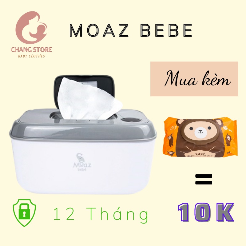 [CHÍNH HÃNG] Máy Ủ Ấm Khăn Giấy Ướt Moaz Bebe MB008 - BẢO HÀNH 12 THÁNG