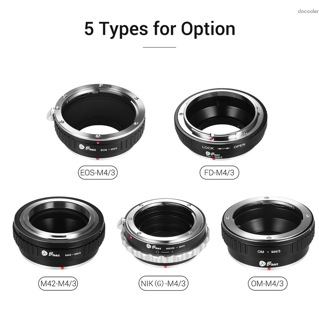 OLYMPUS OLYMPUS PANASONIC Ngàm Chuyển Đổi Ống Kính Fkaz Om-M4 / 3 Cho Ống Kính Máy Ảnh Nikon M4 / 3 Micro 4 / 3