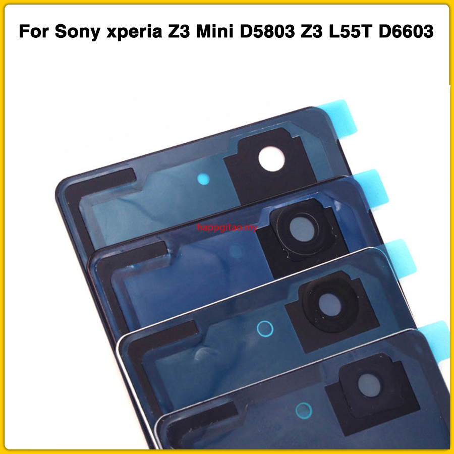 Hp Nắp Lưng Điện Thoại + Miếng Dán Bảo Vệ Pin Cho Sony Xperia Z3 Compact D5803 Z3 L55t D6603