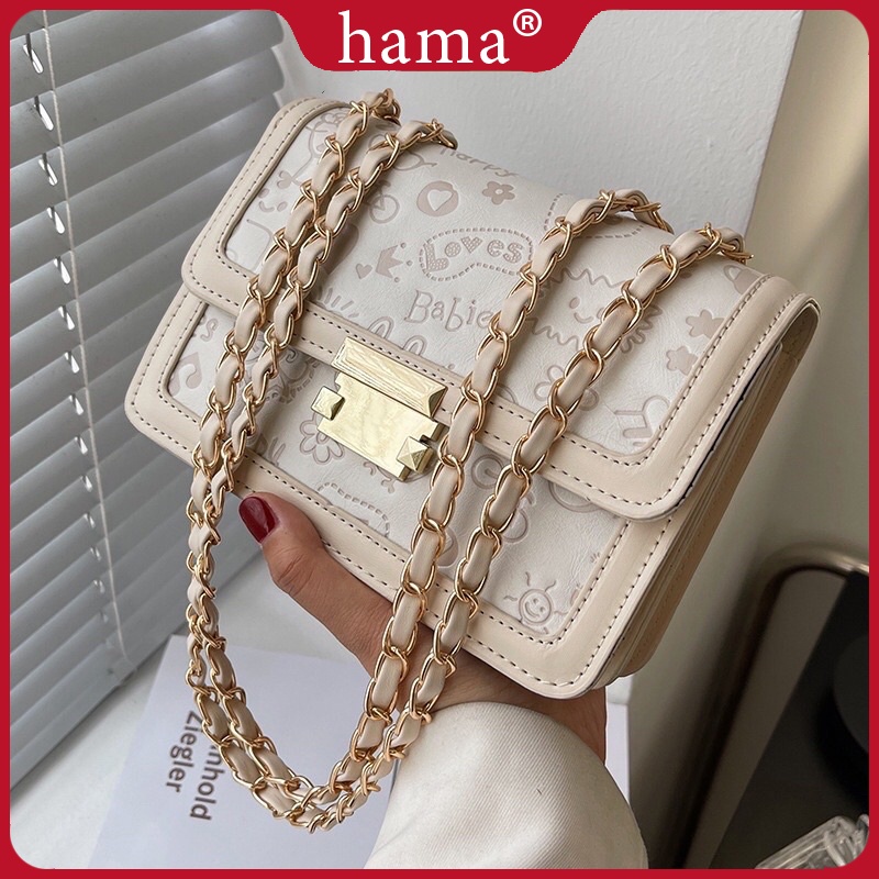 Túi Xách Nữ Đeo Chéo Thời Trang HAMA-NHC27 Họa Tiết Chìm