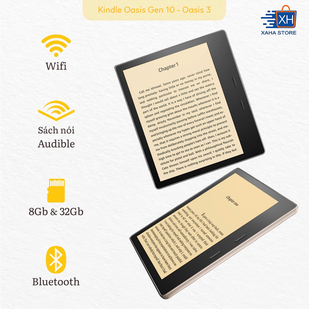 [Mã 151ELSALE1 giảm 5% đơn 3TR] Máy đọc sách Kindle Oasis 3 - chính hãng Amazon - new 100% | BigBuy360 - bigbuy360.vn