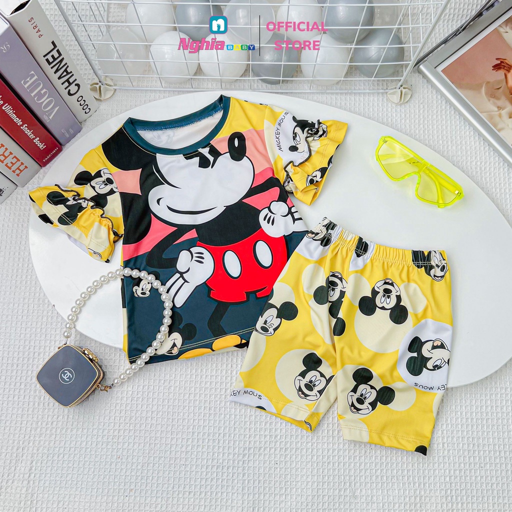 Đồ bộ bé gái NGHĨA BABY dành cho bé từ 9kg-38kg