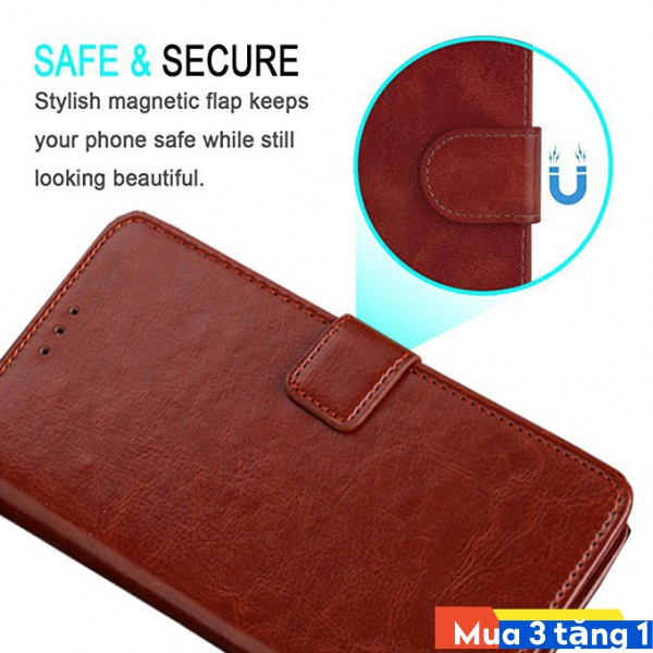 Bao da điện thoại thiết kế dạng ví đựng thẻ tiện dụng cho Samsung A32 A52 A72 4G 5G