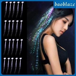 (Hàng Mới Về) Set 20 Bím Tóc Có Đèn Led Màu Vàng Độc Đáo