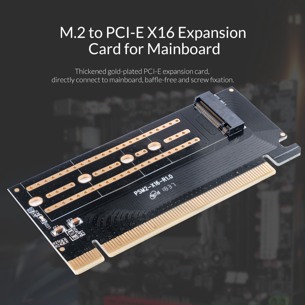 Thẻ mở rộng ORICO giao diện SSD M.2 NVME sang PCI-E 3.0 X16 Gen3 hỗ trợ 2230-2280（PSM2-X16）