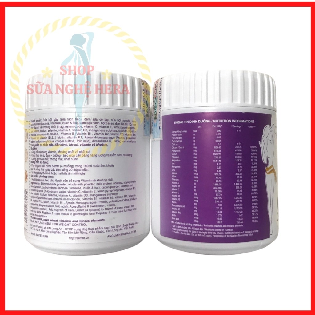 Sữa Giảm Cân HERA SLIMFIT MS03 Giảm Cân Nhanh - Giảm Cân An Toàn - Không Mệt Mỏi (2 Hộp 100GRAM) | BigBuy360 - bigbuy360.vn