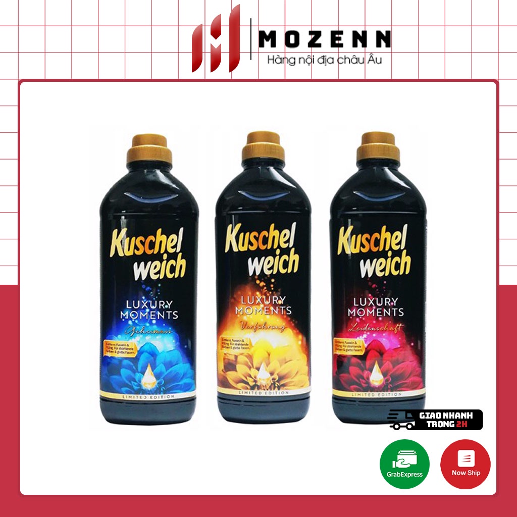 Nước xả vải Kuschel Weich Luxury 1L mùi hương hoa nhẹ nhàng, hàng nội địa Đức