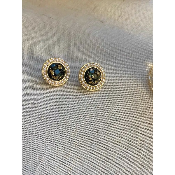 Hoa tai đính hạt phong cách cổ điển thập niên 90 - Maben