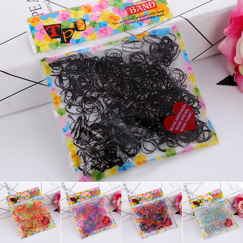 Dây Buộc Tóc Đuôi Ngựa Cao Su Co Giãn Nhiều Màu