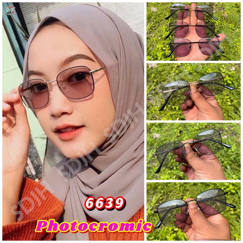 Kính cận đổi màu, mắt kính nam cận râm 2 in1, mắt cận đổi màu theo ánh nắng（photochromic）