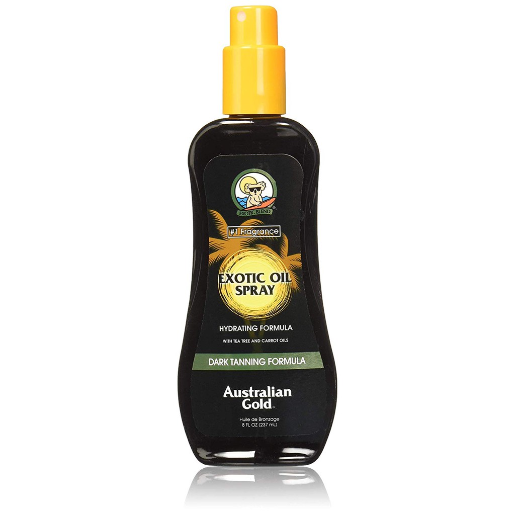 Bình xịt cho da nâu đậm tạm thời Australian Gold Dark Tanning Exotic Oil Spray Carrot Extract Formula 237ml (Mỹ)