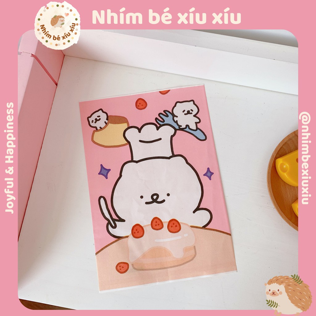 Túi giấy cute đựng quà/scrunchies/đồ lưu niệm nhỏ xinh nhiều màu dễ thương