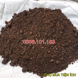 Đất Hữu Cơ trồng rau, hoa, cây ảnh Ủ Phân Bò dinh dưỡng 1kg