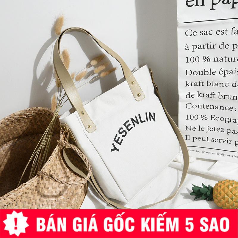 TÚI VẢI TOTE DÂY DA YESENLIN SÀNH ĐIỆU P1189