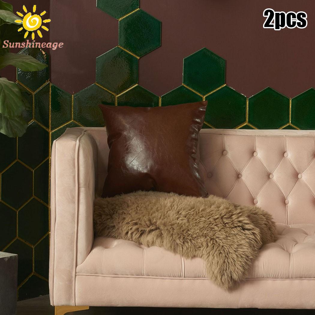 Vỏ Áo Gối Sofa Giả Da 40x40cm