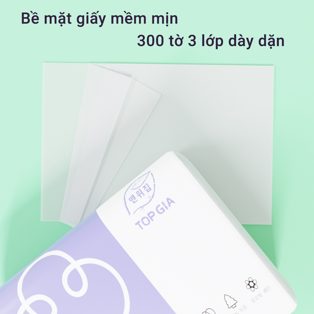 Khăn giấy rút Top gia, giấy ăn cao cấp, siêu tiết kiệm, mền mịn an toàn cho mọi loại da