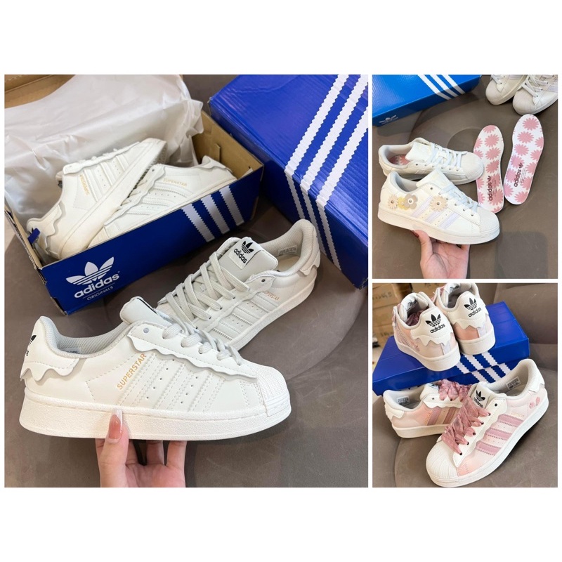 GIÀY SNEAKER SÒ CAO CẤP 2022 FULL BOX ADIDAS SUPER DAS SÒ, SÒ HỒNG NEW, SÒ KEM NEW, SÒ HOA CÚC