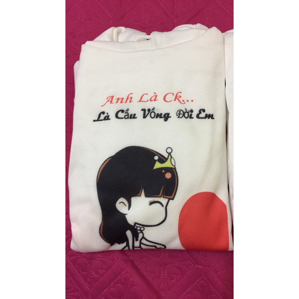Áo hoodie anh là em là có mũ, vải đẹp hình in rõ nét siêu dễ thương .M3