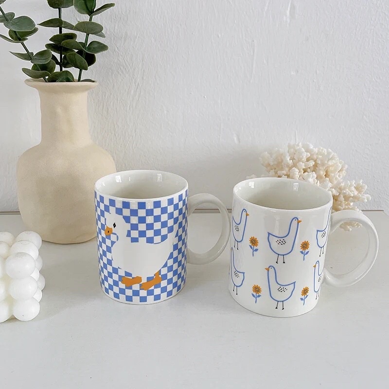 (HÀNG CÓ SẴN ) [anla.decor]_Ly sứ cao cấp hình con vịt