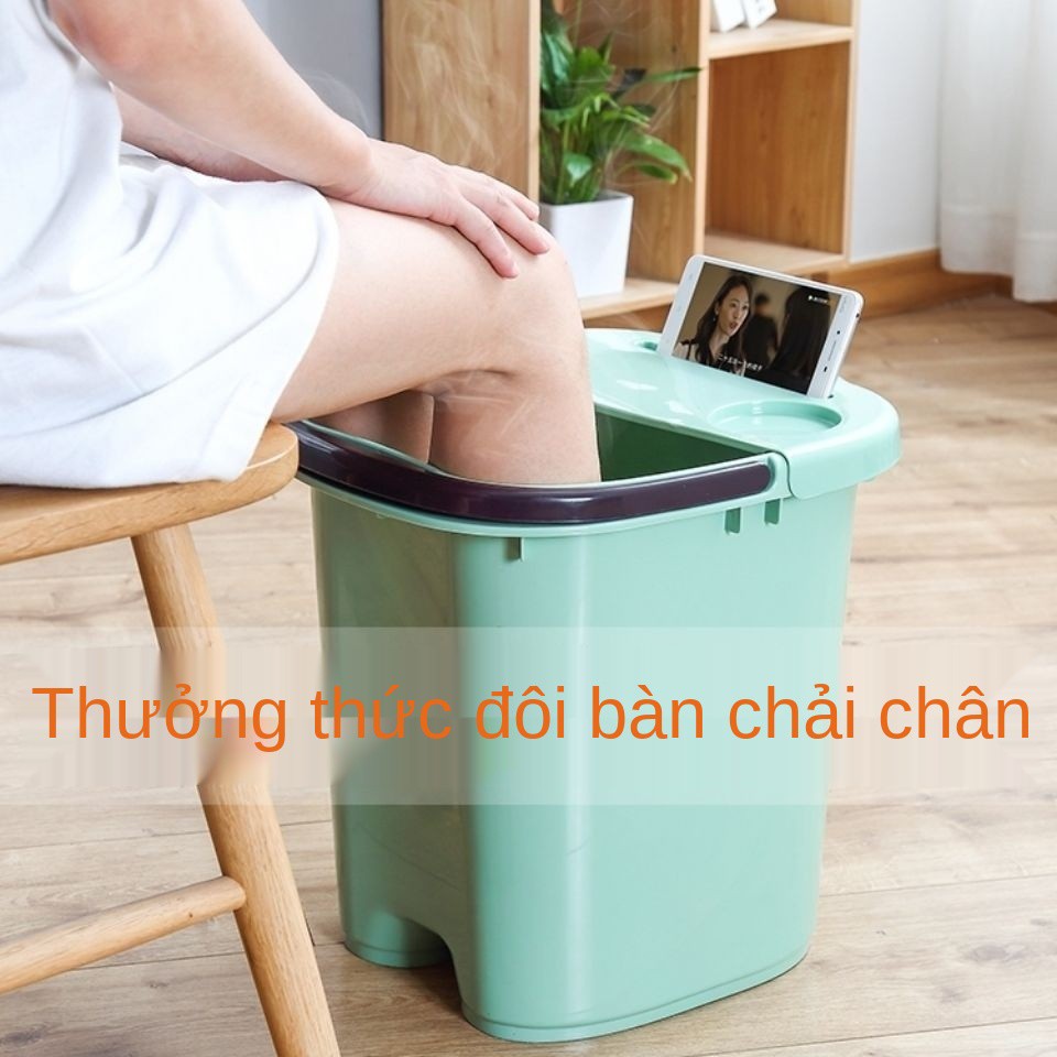 ✌Thùng ngâm chân qua bồn tăng chiều cao bắp có nắp hiện vật tắm massage nhựa gia dụng cách nhiệt