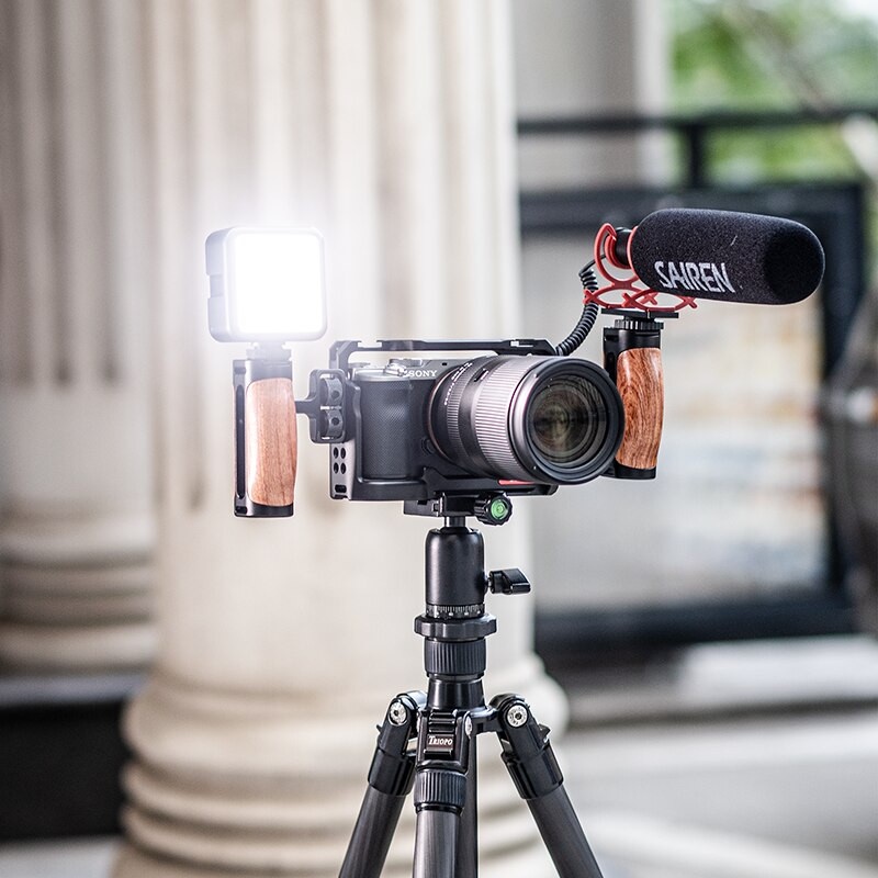 Tay cầm gỗ đa năng dành cho máy ảnh