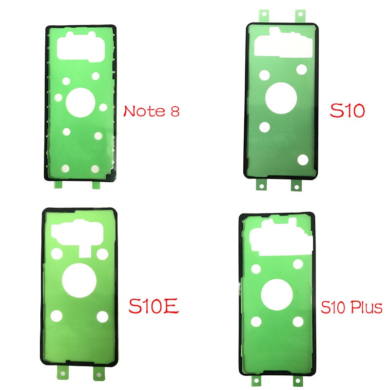 Bộ 10 Miếng Dán Chống Thấm Nước Cho Pin Điện Thoại Samsung S7 edge S8 S9 S10 S10E S20 Note 10 20 Plus Ultra