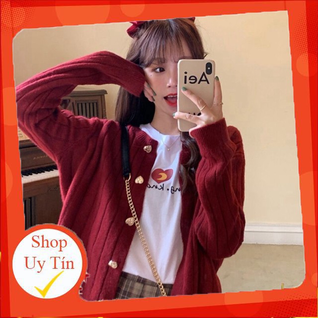 Áo Khoác Cardigan Dệt Kim Phong Cách Hàn Quốc Xinh Xắn Cho Nữ Liên hệ mua hàng 084.209.1989