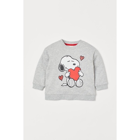 áo nỉ snoopy bé trai hm auth size 9-12 và 2-3y