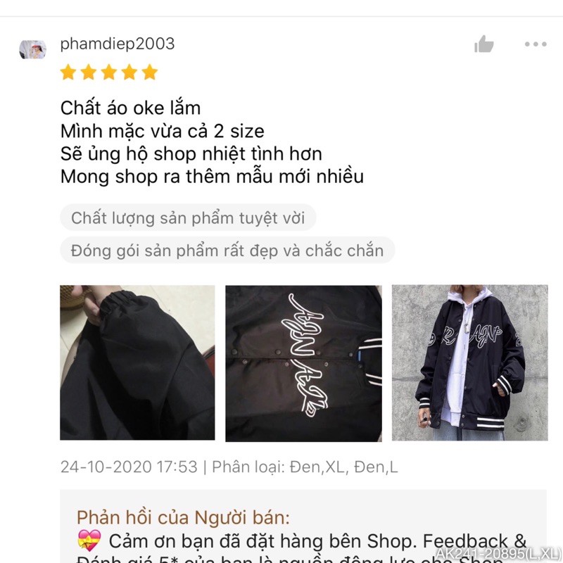[ Mã FAMAYWA giảm 10K đơn 50K] 🔥𝐆𝐈𝐀́ 𝐒𝐈̉🔥 241 Áo Khoác Bomber (Dù 2 Lớp) Hàng Unisex Siêu Hot | BigBuy360 - bigbuy360.vn