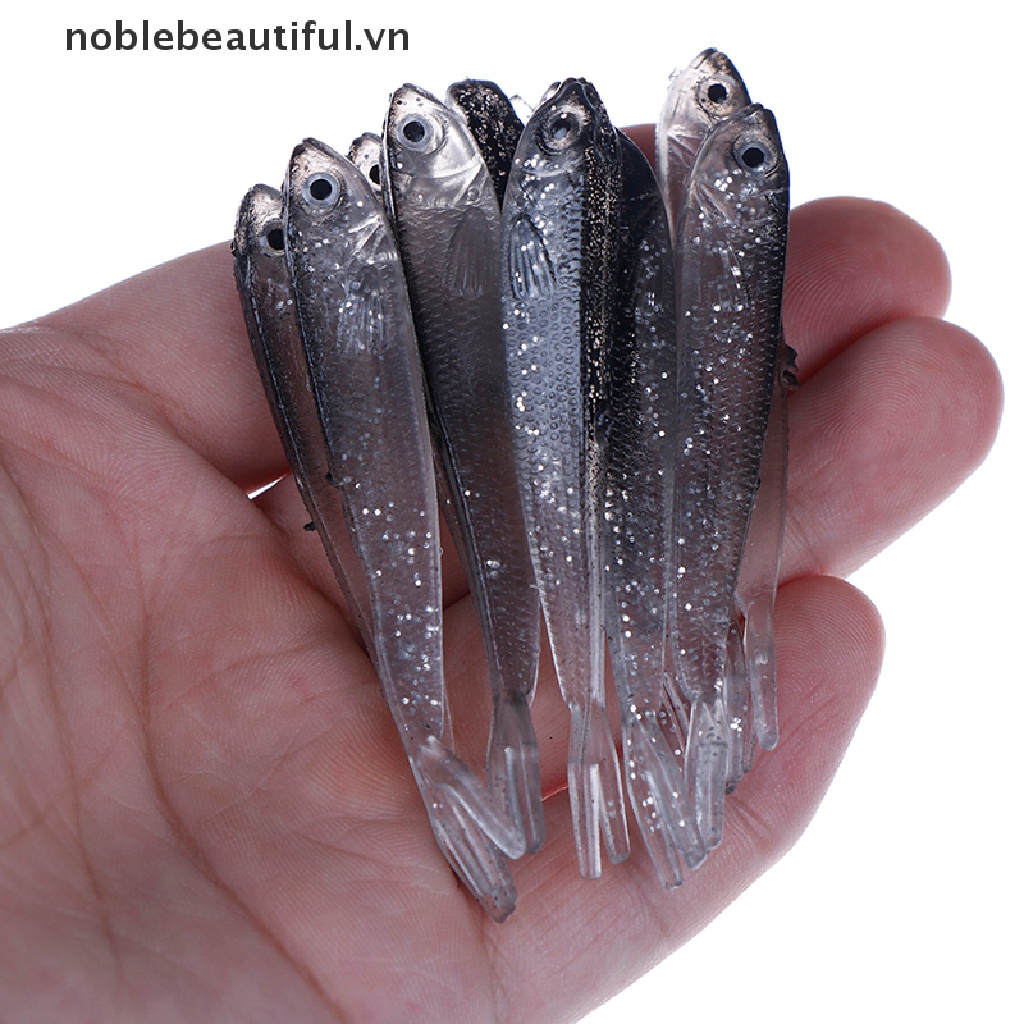 Set 10 Mồi Giả Nhử Cá Mềm 80Mm Bằng Nhựa [VN]