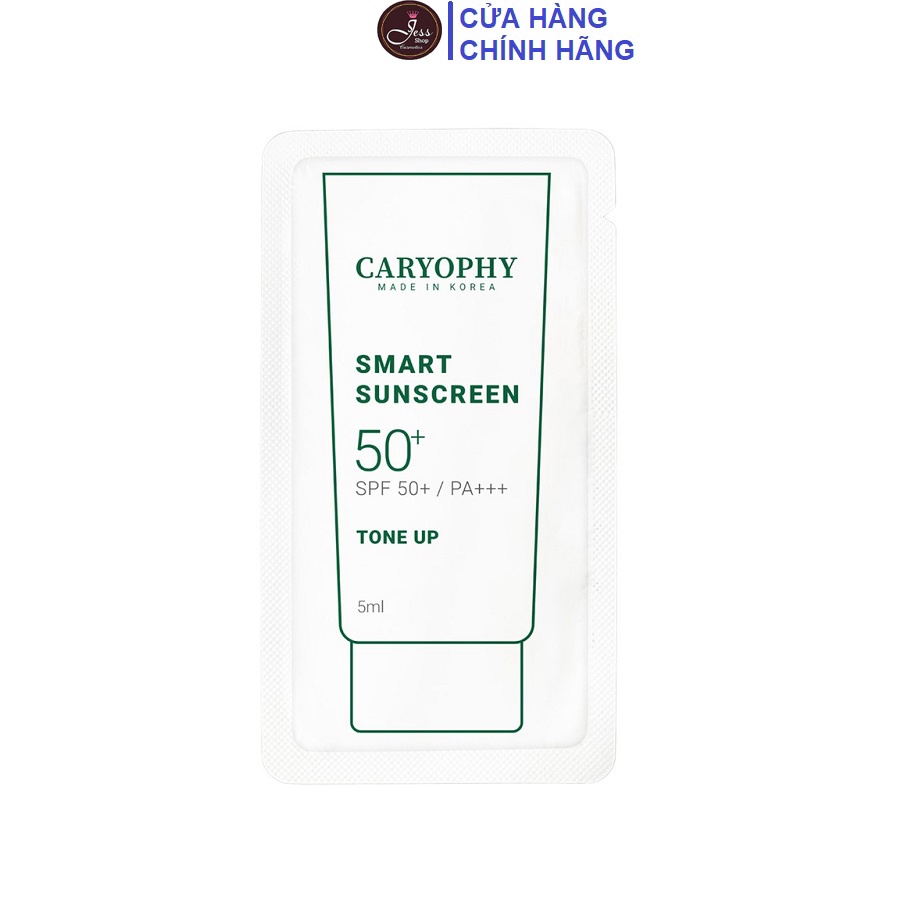 Kem Chống Nắng Caryophy Smart Sunscreen Tone Up SPF50+ PA+++ Dạng Gói 5ml