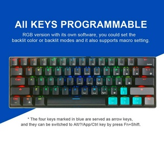 Bàn Phím Cơ Gaming Ek Kludge Rk61 Bluetooth 60%