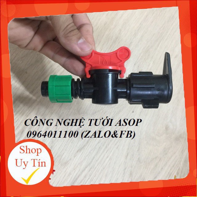 Phân phối 10 Van khóa khởi thủy nhỏ giọt 16mm cho dây chính mềm hàng nhập khẩu nguyên seal.