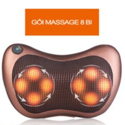 Gối Massage Vai Gáy 8 Bi Hồng Ngoại Công Nghệ Nhật Bản Cao Cấp -Gối Massage Hồng Ngoại 8 Bi 2 Chiều