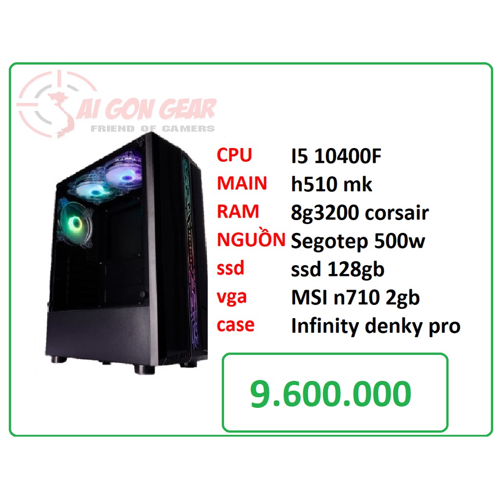 bộ máy pc i5 10400f - vga 2gb gaming | BigBuy360 - bigbuy360.vn