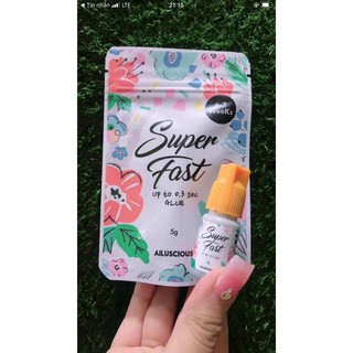Keo nối mi hàn quốc SUPEER FAST -nối mi - tạo fan - dụng cụ nối mi