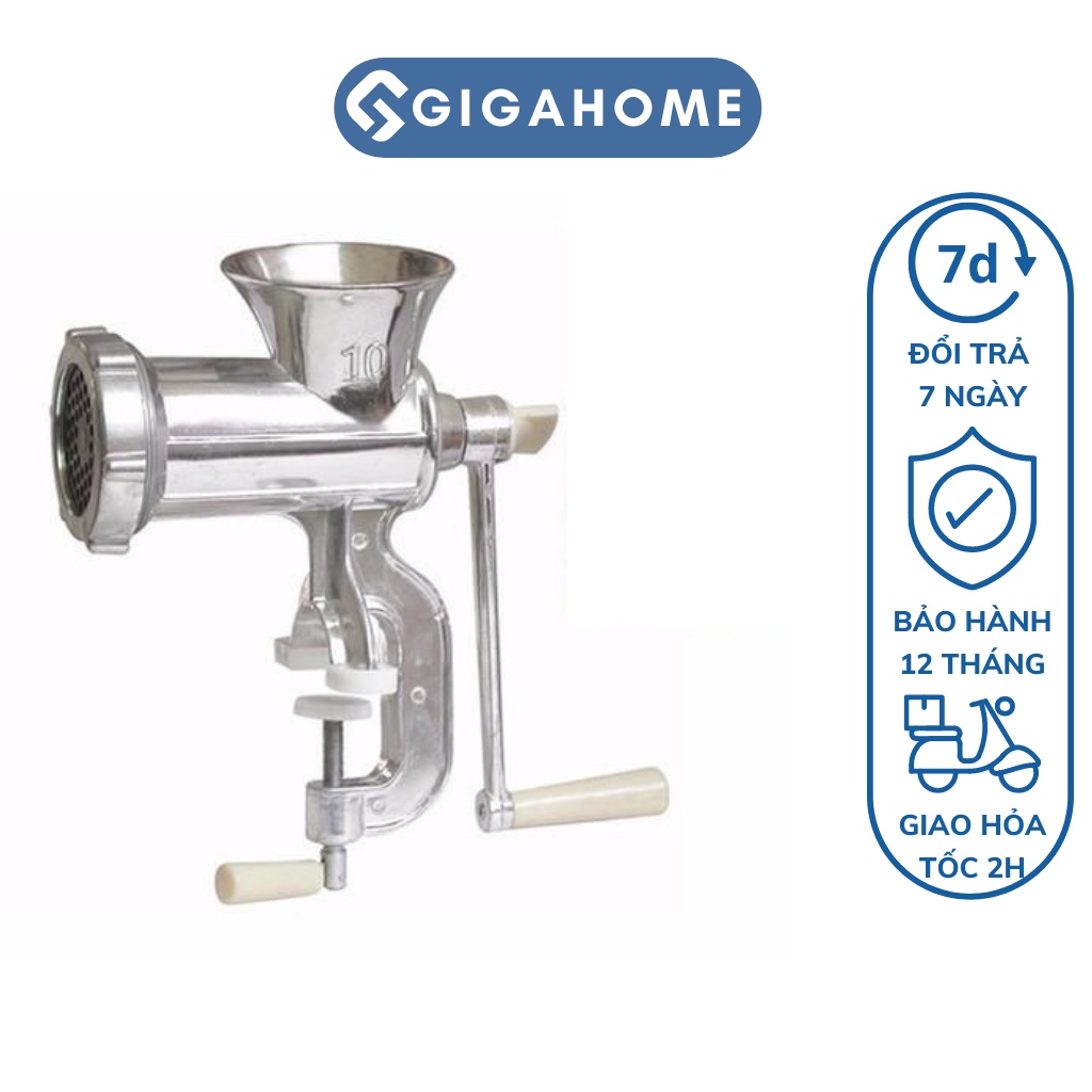 Máy Xay Thịt, Xay Cua, Rau Củ Bằng Tay Số 5 GIGAHOME Có Đế Kẹp Bàn 5731