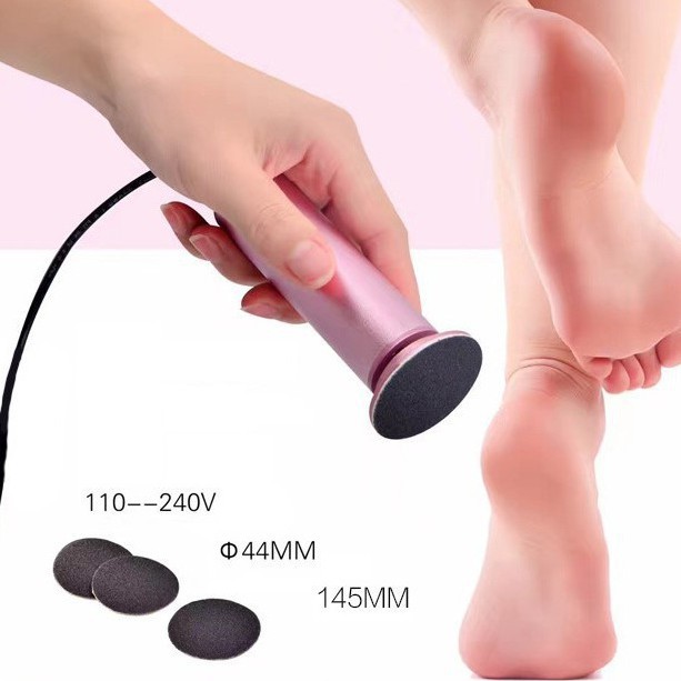 Máy Chà Gót Chân, Tẩy tế bào chết cho Tiệm Nail, Cá Nhân tại nhà - Tặng kèm 60 miếng chà