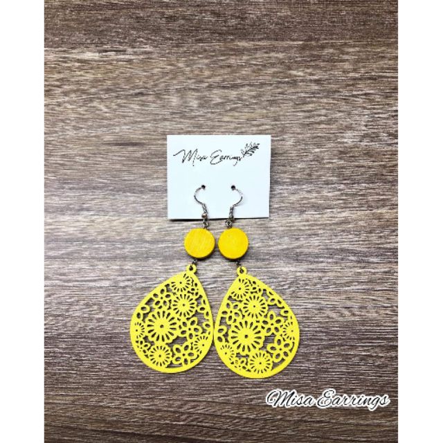 Bông tai gỗ handmade misa earing