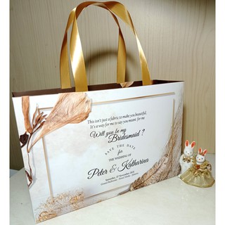 Image of PaperBag Tas Kertas Bridesmaid Paper Bag Bridesmaid Custom Landscape Idul Fitri