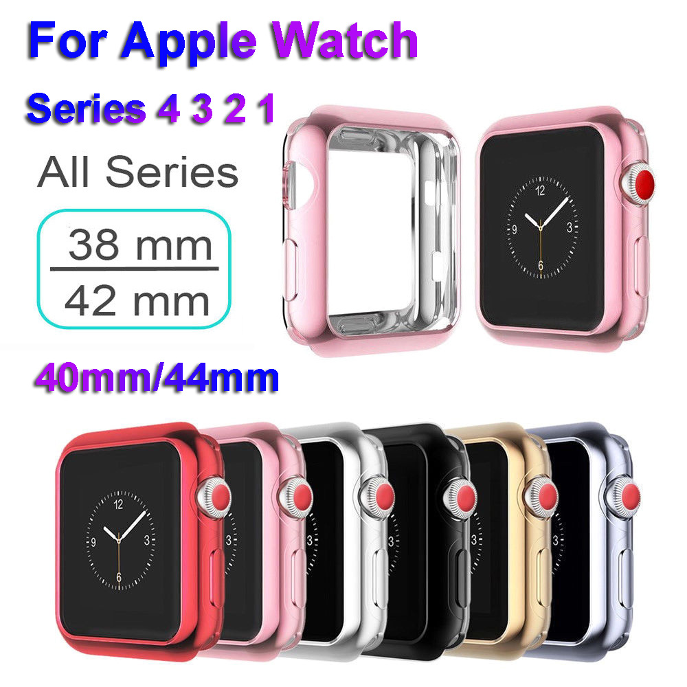 Vỏ Tpu Trong Suốt Bảo Vệ Màn Hình Cho Đồng Hồ Thông Minh Iwatch Apple Watch 5 4 3 2 1