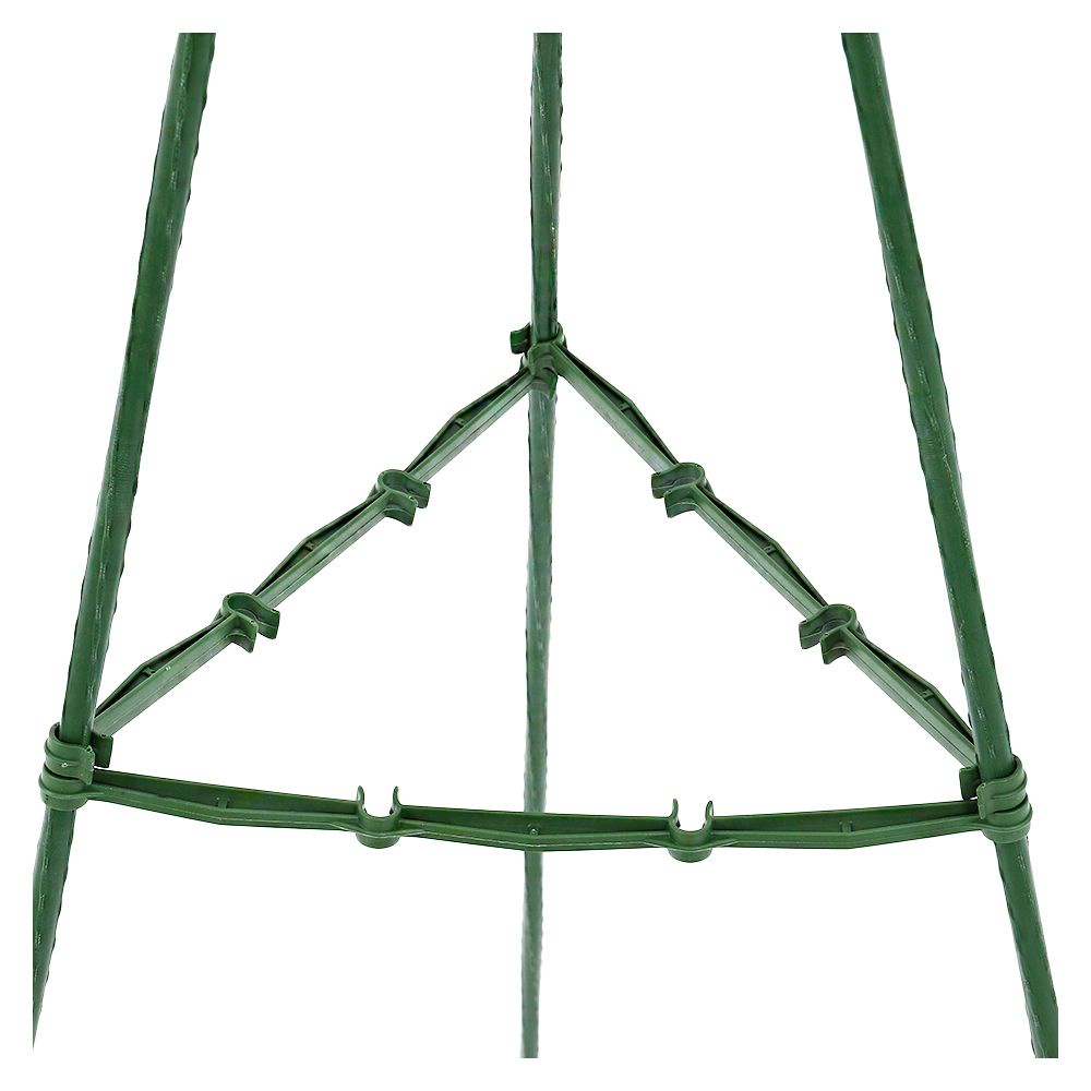 HomeBase SPRING Kệ để chậu cây 3 chân DGH702 bằng thép phủ PVC của Thái Lan W1.1xD1.1xH150cm màu xanh lá cây