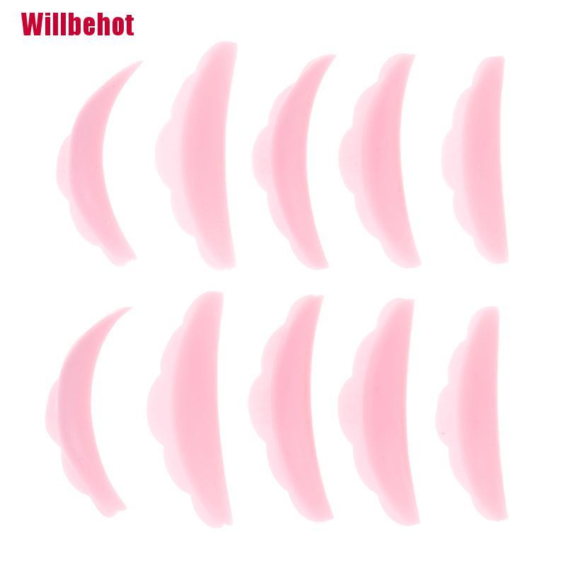 Bộ 10 Miếng Đệm silicone Hỗ Trợ Nối Mi Tiện Lợi